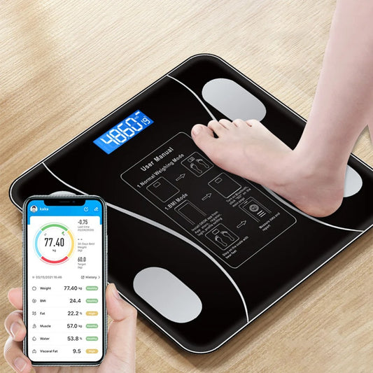 Smart Digital Bluetooth Weight Scale – Precision Body Weight Monitor (Up to 180kg)