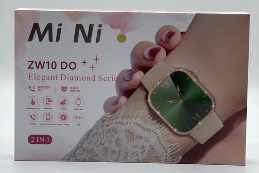 Mi Ni ZW10 DO Elegant Diamond Series Smartwatch – Stylish Design, Fitness Tracker, Waterproof & Premium Quality