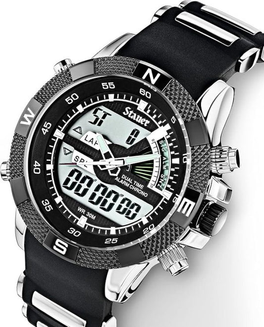 Besnew Original Quartz Digital Men’s Watch | Luxury Fashion Sports & Casual Wristwatch