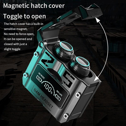 M25 Bluetooth 5.3 Earbuds – Long Battery Backup (40H), Noise Cancelling, HiFi Sound, Waterproof Wireless Earphones with LED Display