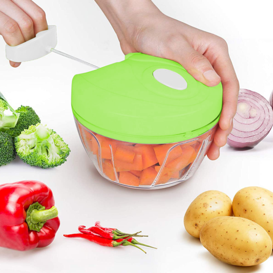Speedy Hand Pull Food Chopper – Manual Vegetable, Onion, Fruit & Nut Cutter | Mini Blender & Food Processor (Random Colors) in Pakistan